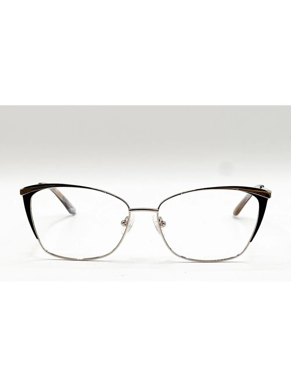 Nicole Miller Harman C01 Black Gold Cat Eye Authentic Eyeglass Frames 59-16-140